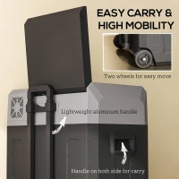 Outsunny 50 Liter Car Refrigerator Portable Freezer 12/24V Electric Cooler Box for Camping, Travel, Picnic, Down to -20℃(m-6)