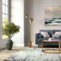 Elegant Brassed Floor Lamp with Triple Spot Design, Rotary Switch, Sleek Metal Block Base, Ideal for Home Decor, 6" L x 18" W x 63" H, Gold(m-4)