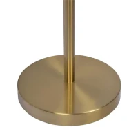 Verve Brassed Floor Lamp with On/Off Switch, Adjustable LED Round Base, 24" L x 10" W x 63" H, Gold(m-5)