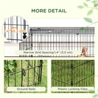 PawHut Small Animal Cage with Roof, Indoor/Outdoor Use, for Chicken, Rabbits, Chinchillas, 87" x 34" x 28", Green(m-7)