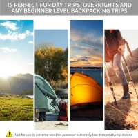 Outsunny 7' x 6' Lightweight 2 Person Pop-Up Camping Tent With Removable Waterproof Rainfly(m-6)