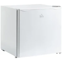 HOMCOM 1.1 Cu.Ft Countertop Mini Freezer, Compact Upright Freezer with Removable Shelves, White(m-12)