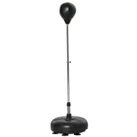 Soozier Reflex Bag with Stand, Freestanding Punching Bag Set with Speedball and Gloves, 52.4" -59.4" Adjustable Height for Home Gym Training(m-2)