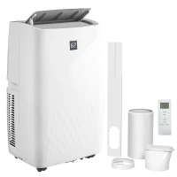 HOMCOM 12000 BTU Portable Air Conditioner, AC Unit with Cool, Dehumidifier, Fan, 550 Sq. ft, 24H Timer On Off, Window Kit(m-11)