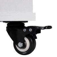 Rolling Cart with Tilt-Out Trash Cabinet, Spice and Towel Rack, Adjustable Shelf, Kitchen Island with Drop Leaf, 51" L x 20" W x 35" H, White(m-14)