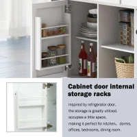Kitchen Island with 3 Drawers, Rubber Wood Drop-Leaf Countertop, Adjustable Shelves, Rolling Cart for Kitchens, 53" L x 29.5" W x 37" H, White(m-8)