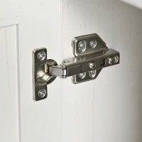 Farmhouse Style Kitchen Island with Power Outlet, Drop Leaf, Spice Rack, Rolling Car with Storage Drawers, 53.5" L x 29" W x 36.5" H, White(m-12)