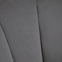 HOMCOM Modern Accent Chair Leisure Club Chair with Velvet-Touch Fabric Wood Legs for Living Room, Dark Grey(m-10)