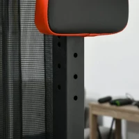 Soozier Multi Home Gym Equipment, Workout Station with Sit up Bench, Push up Stand, Dip Station, 143lbs Weights(m-9)