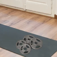 Soozier Set of 4 Weight Plates for 2"/5cm hole Dumbbell Handle Bar, 33 lbs Dumbbell Plates Barbell Weights, 2 x 11 lbs, 2 x 5.5 lbs, Silver(m-8)