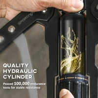 Soozier Twister Arm Trainer, Adjustable 22- 440lbs Hydraulic Power Exerciser, Home Chest Press Machine, Strength Training Fitness Equipment for Arm, Chest, Bicep, Abdomen, Shoulder(m-7)