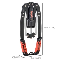 Soozier Twister Arm Trainer, Adjustable 22- 440lbs Hydraulic Power Exerciser, Home Chest Press Machine, Strength Training Fitness Equipment for Arm, Chest, Bicep, Abdomen, Shoulder(m-3)