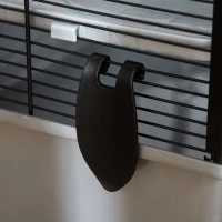 PawHut 3-tier Hamster Cage, Guinea Pig Cage with Accessories Food Dish Water Bottle, Ramps, 31.5"x19"x 23", Grey(m-10)