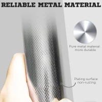 Soozier 44lbs 2-in-1 Adjustable Weight Barbell & Dumbbells Set, Free Weights Set with Non-Slip Handles for Home Gym Training, Black(m-6)