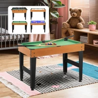 Soozier 43'' 4-in-1 Multi-Gaming Table, Tabletop Billiards Hockey Table Tennis Foosball Game, Easy Set up for Whole Family(m-1)
