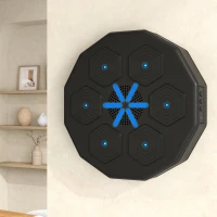 Soozier Music Boxing Machine with Gloves and Bluetooth Connection, Wall Mounted LED Light Smart Music Boxing Machine for Adults Punching Beat Training Stress Relief(m-8)