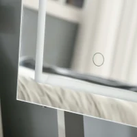 HOMCOM Lockable Jewellery Armoire with LED Light, Standing Mirror with Storage for Bedroom Dressing Room, Grey(m-10)