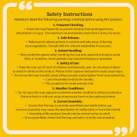 Outsunny One-Door Live Animal Trap, Animal-Friendly Humane Catch & Release Steel Cage for Rats, Mice, 26" x 9.4" x 12"(m-9)