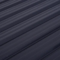 Outsunny 5ft x 3ft Outdoor Garbage Bin Storage Shed with Lockable Doors and Lid, Outside Storage Shed for Trash Can, Black(m-10)