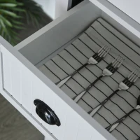 HOMCOM 72" Kitchen Pantry, Freestanding Storage Cabinet with Drawer, Doors, Grey(m-9)