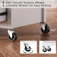 Kitchen Island with Spice Rack, Drop Leaf, Towel Rack, 2 Doors, 5 Drawers, Adjustable Shelf, Embossed Texture, 52" L x 29.5" W x 36" H, White(m-7)