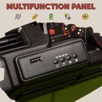 Qaba 12V 4WD/2WD Kids Electric Car w/ Remote Control, Spring Suspension, Back Trailer, Light, Music, Soft Start, Dark Green(m-10)