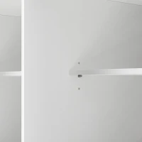 Kitchen Island with 2 Bar Stools, Power Outlet, Internal Rack, 5 Wheels, Drop Leaf, 2 Drawers, Adjustable Shelves, 48" L x 29.5" W x 37" H, White(m-13)