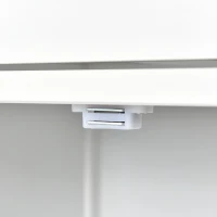 Kitchen Island Cart with 4-Door Cabinet, 2 Drawers, Solid Wood Top, Spice and Towel Racks, Locking Wheels, 54.5" L x 18.5" W x 36" H, White(m-13)