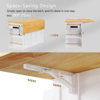 5-Wheel Kitchen Island Set with 2 Bar Stools, Shelves and Drawers, Power Outlet, Internal Rack, Utility Island with Drop Leaf, Bamboo Sticks, White(m-8)