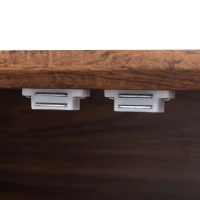 Farmhouse Kitchen Pantry Cabinet, Freestanding Cupboard with 2 Large Drawers, 8 Door Shelves, Adjustable Shelves, Anti-Tip Kit, Brown(m-11)