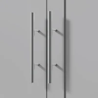 kleankin Bathroom Wall Cabinet, Medicine Cabinet, Toilet Storage Cabinet with Shelf for Living Room and Entryway, Grey(m-10)