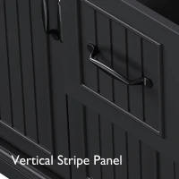 Rolling Kitchen Island Cart with Drop Leaf, Power Outlet, 4 Door Shelves, 6 Drawers, Adjustable Shelves, Spice Rack, 55.5" L x 30" W x 36" H, Black(m-9)