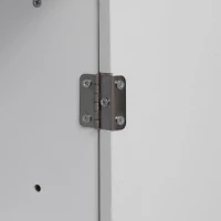 Kitchen Island with Drop Leaf and Power Outlet, Rolling Cart on Wheels, 4 Doors, Adjustable Shelves, Perfect for Kitchen and Dining Room, White(m-11)