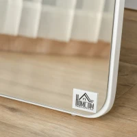 HOMCOM Full Length Mirror for Bedroom, Free Standing Dressing Mirror, Wall Mirror with Wood Frame, 15" x 61", White(m-10)