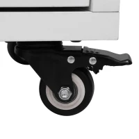 Kitchen Island with Drop Leaf and Power Outlet, Rolling Cart on Wheels, 4 Doors, Adjustable Shelves, Perfect for Kitchen and Dining Room, White(m-12)