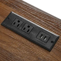 Farmhouse Kitchen Island with 2 Sliding Barn Doors, Power Outlet, Drop Leaf, Spice Rack, Rolling Cart on Wheels, 54" L x 29" W x 37" H, White(m-12)