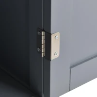 Kitchen Island Cart with 4-Door Cabinet, 2 Drawers, Solid Wood Top, Locking Wheels, Spice and Towel Racks, 54.5" L x 18.5" W x 36" H, Blue(m-12)