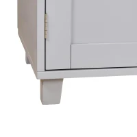 Kitchen Cart with Rubber Wood Top, Internal Storage Rack, Drawer with Dividers, Utility Island with Adjustable Shelves, 39" L x 26" W x 34" H, Gray(m-11)