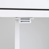 Rolling Kitchen Cart with Rubber Wood Top, Drawer with Dividers, Internal Storage Rack, Adjustable Shelves, 39" L x 26" W x 34" H, White(m-11)