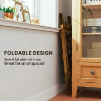 Outsunny Outdoor Plant Stand, Foldable Flower Stand 3-Tier Wooden Plant Shelf for Garden Indoor Outdoor, 16" x 15" x 37"(m-5)