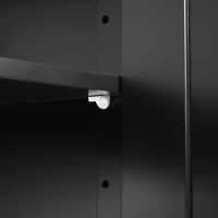 Kitchen Island with Dual Drop Leaf, 3 Drawers, 5 Wheels, Power Outlet, Adjustable Shelves, Spice and Towel Rack, 56" L x 34" W x 36.5" H, Black(m-12)