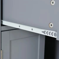 Kitchen Island Cart with 4-Door Cabinet, 2 Drawers, Solid Wood Top, Locking Wheels, Spice and Towel Racks, 54.5" L x 18.5" W x 36" H, Blue(m-11)