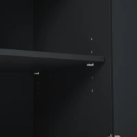 Kitchen Cart with Power Outlet, Drop Leaf, Wine Rack, Adjustable Shelves, Central Island with Lockable Wheels, 40" L x 29.5" W x 34" H, Black(m-11)