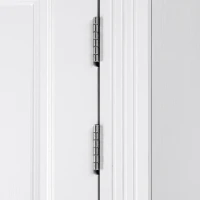 Farmhouse Kitchen Pantry Cabinet with Embossed Texture, 2 Drawers, 8 Door Shelves, Adjustable Shelves, Anti-Tip Kit, 30.5" L x 16" W x 71" H, White(m-12)