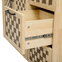 Kitchen Island with Drop Leaf, Drawers and Cabinets, Internal Rack, Power Outlet, Rolling Cart with Adjustable Shelf, 53" L x 29.5" W x 36" H, Natural(m-12)