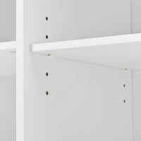 Kitchen Island with Power Outlet, Drop Leaf, Wine Rack, Adjustable Shelves, Utility Cart with Lockable Wheels, 40" L x 29.5" W x 34" H, White(m-11)