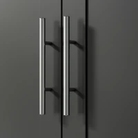 kleankin Bathroom Wall Cabinet, Medicine Cabinet, Toilet Storage Cabinet with Shelf for Living Room and Entryway, Black(m-10)