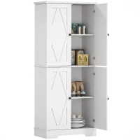 HOMCOM Freestanding Storage Cabinet, Kitchen Pantry Cabinet with Doors and Shelves Kitchen Storage Cabinets for Dining Room(m-2)
