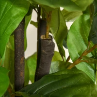 HOMCOM 5FT Artificial Fiddle Leaf Fig Tree, Faux Decorative Plant in Nursery Pot for Indoor or Outdoor Décor(m-6)