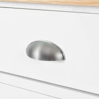 Kitchen Cart with Drop-Leaf Countertop, Sliding Barn Door, Cabinet and Drawers, Kitchen Island with 4 Wheels, 52" L x 30.5" W x 36.5" H, White(m-10)